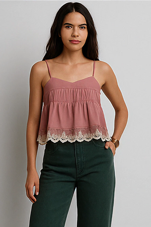 Wide-Leg Cotton Trousers