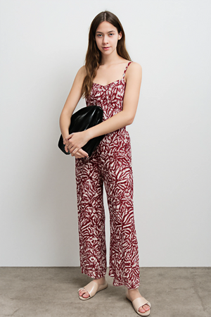 Floral Wide-Leg Trousers