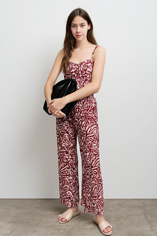 Floral Wide-Leg Trousers