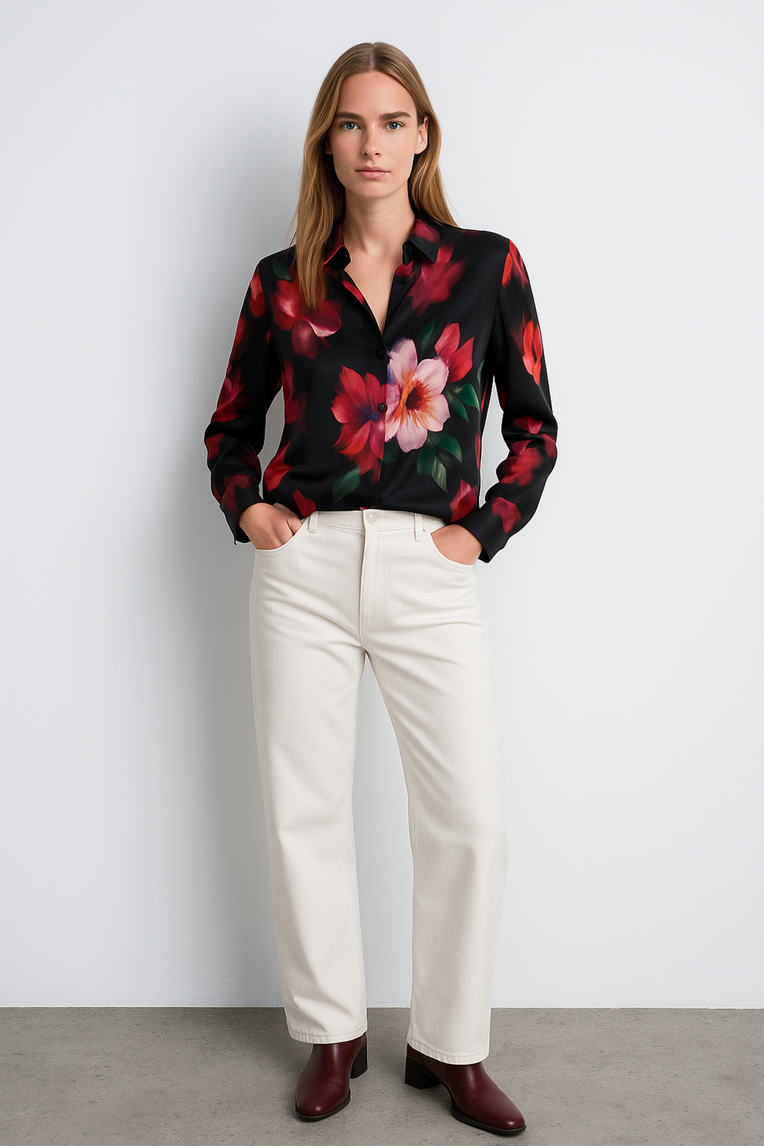 Floral Chiffon Blouse