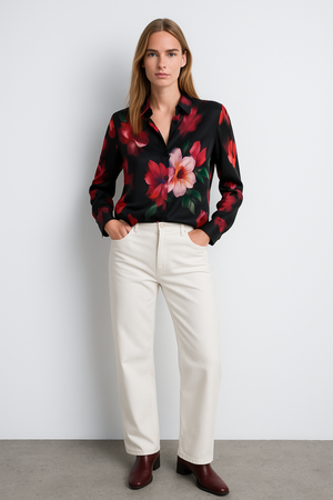 Floral Chiffon Blouse