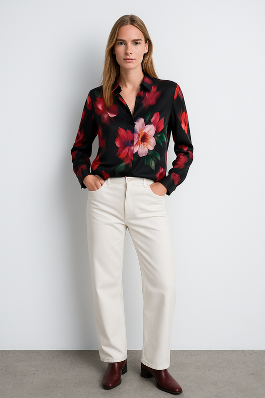 Floral Chiffon Blouse