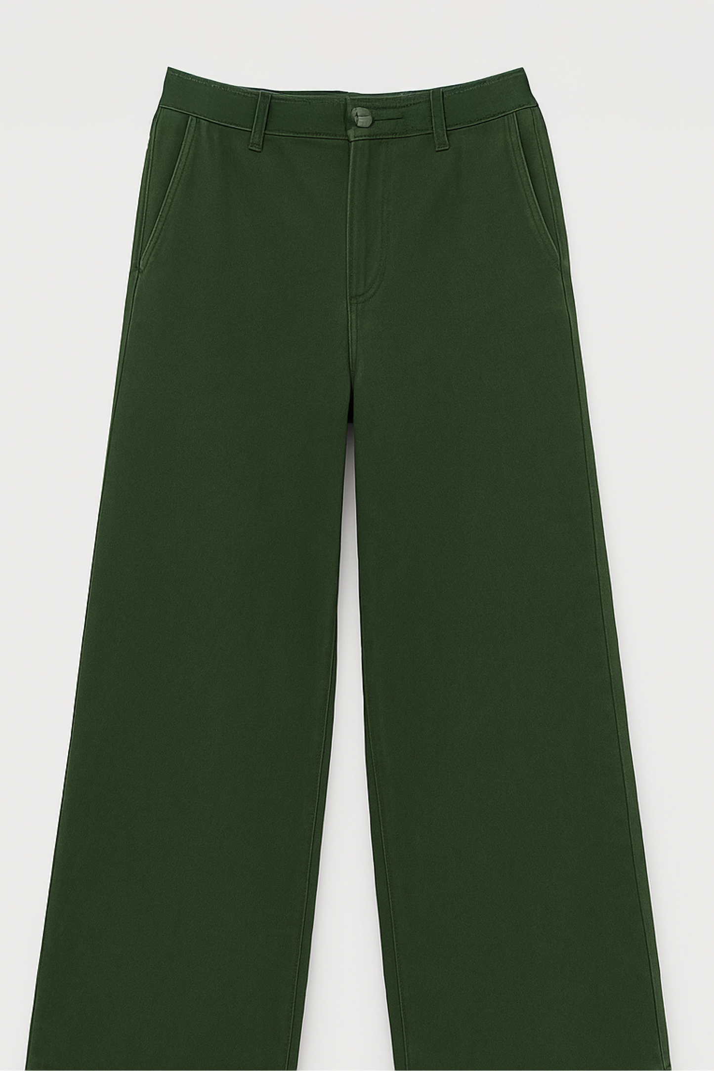 Wide-Leg Cotton Trousers