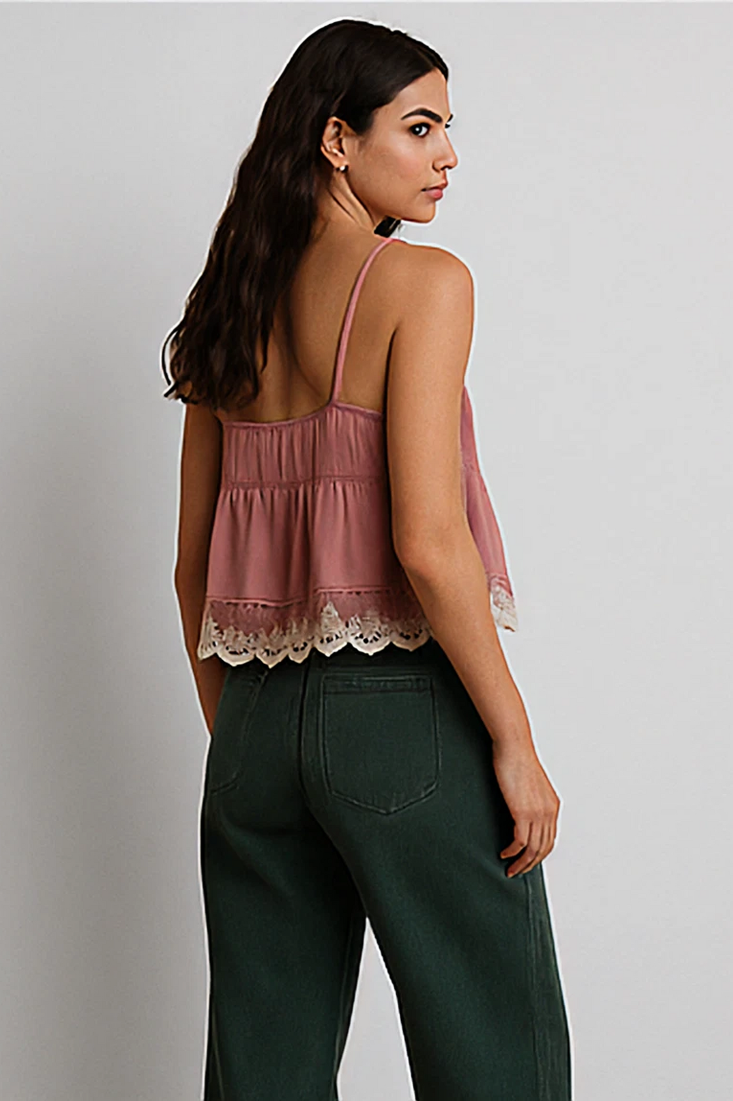Wide-Leg Cotton Trousers